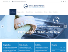 Tablet Screenshot of clinicadentalherrera.es